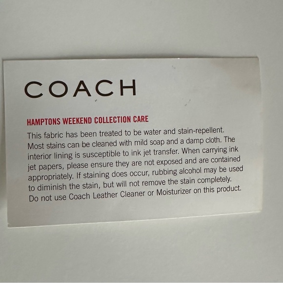 Coach purse. Hamptons collection. - Picture 4 of 5